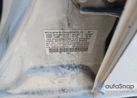 2011 Honda Fit из США, поврежденный, VIN JHMGE8H34BS011912